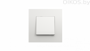Выключатель 1-клавишный, Efapel Quadro 45, цвет белый